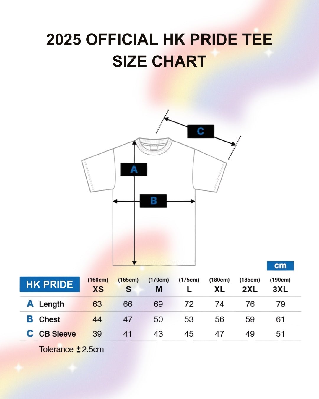 2025 Official HK Pride "No Frame for Love" Daylight Tee - | Hong Kong Pride - T-Shirts | MAD Lifestyle