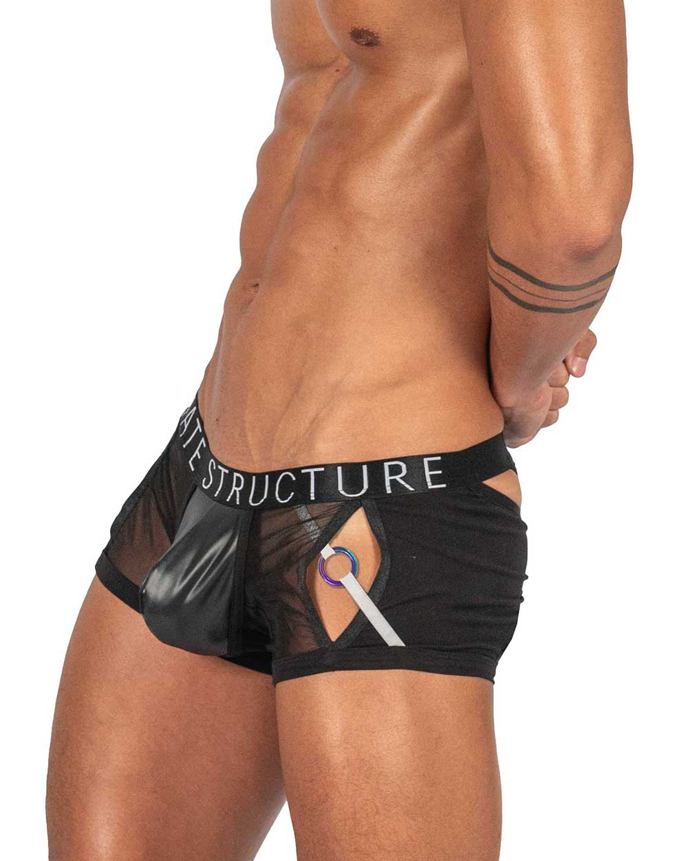 Alpha Low Waist Harness Trunk - Shades of Black - | Private Structure - | MAD Lifestyle