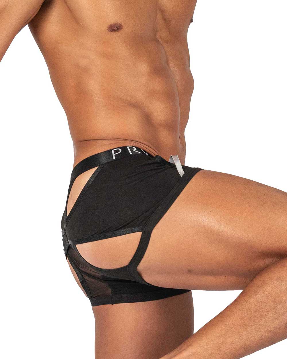 Alpha Low Waist Harness Trunk - Shades of Black - | Private Structure - | MAD Lifestyle