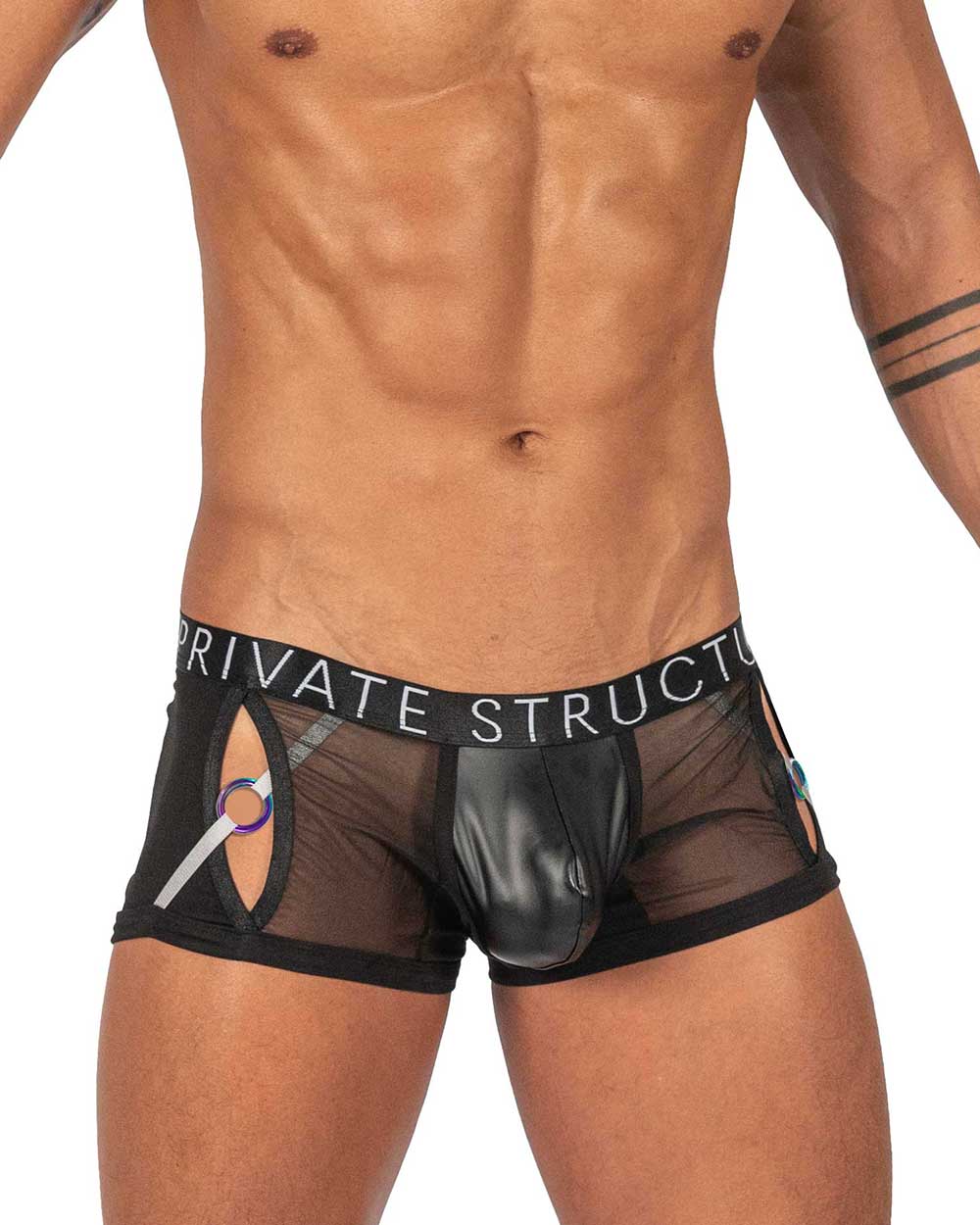 Alpha Low Waist Harness Trunk - Shades of Black - | Private Structure - | MAD Lifestyle