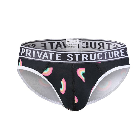 PRD Mini Brief Underwear - Rainbow Black - | Private Structure - | MAD Lifestyle