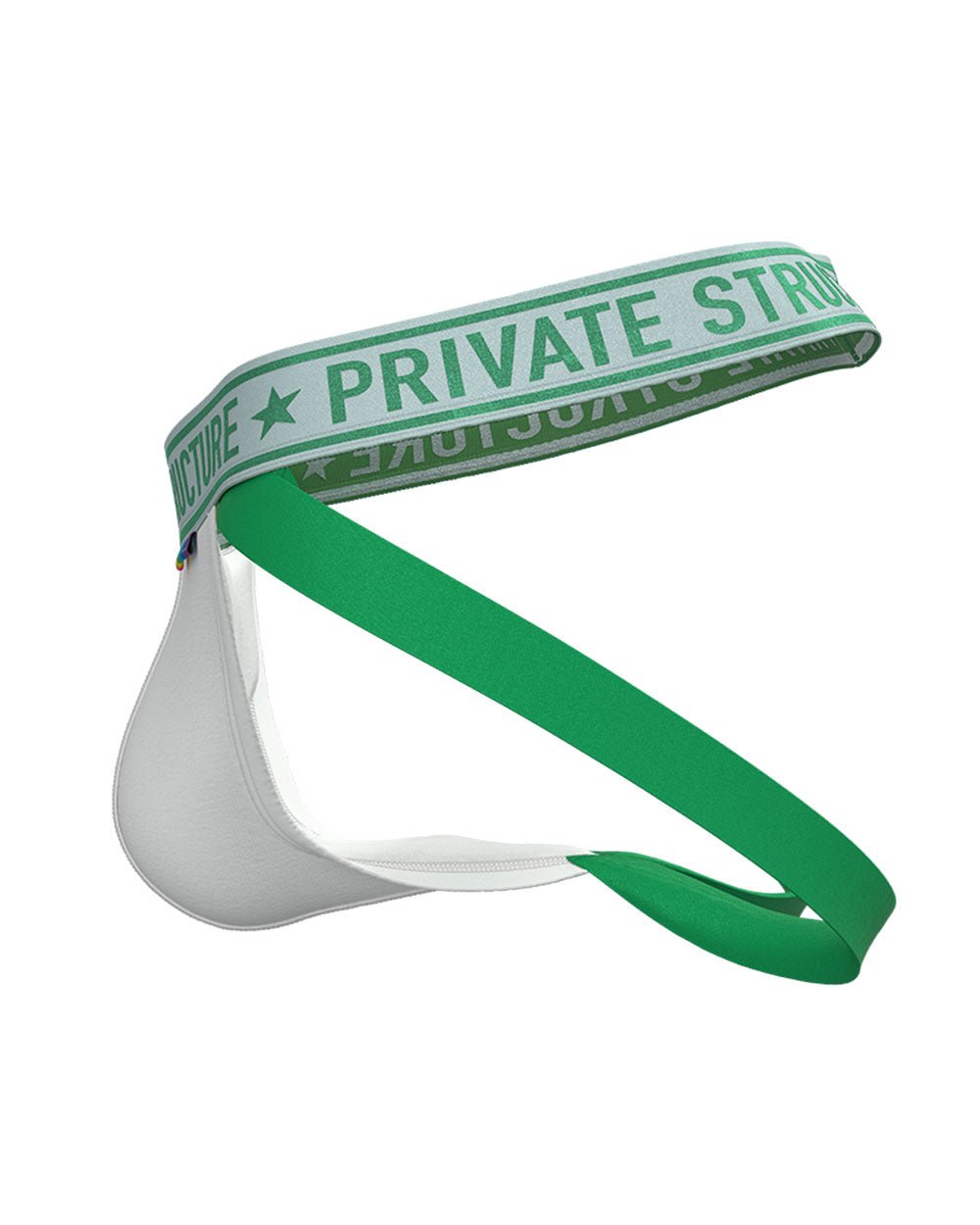 Pride Limited Jock Strap - Pure White - | Private Structure - | MAD Lifestyle